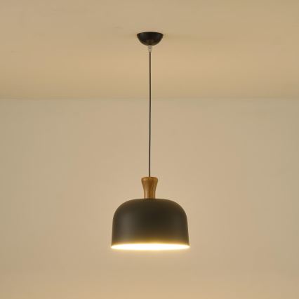 Lustr na lanku 1xE27/15W/230V šedá