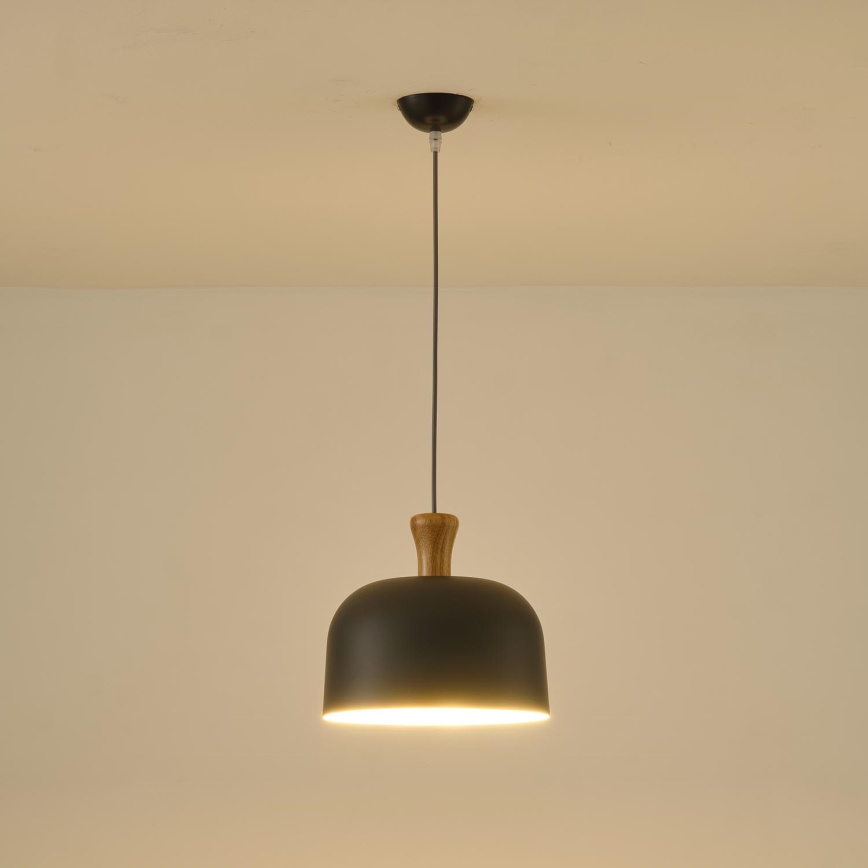 Lustr na lanku 1xE27/15W/230V šedá