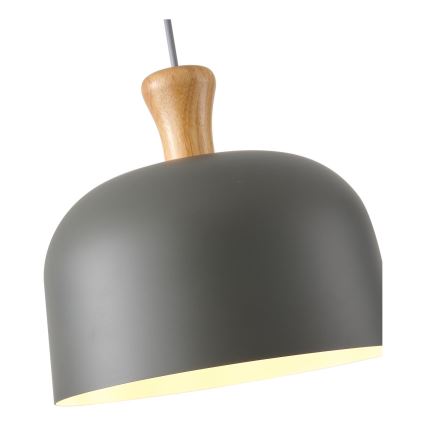 Lustr na lanku 1xE27/15W/230V šedá