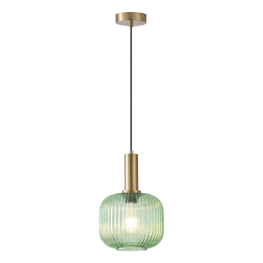 Lustr na lanku 1xE27/15W/230V zelená