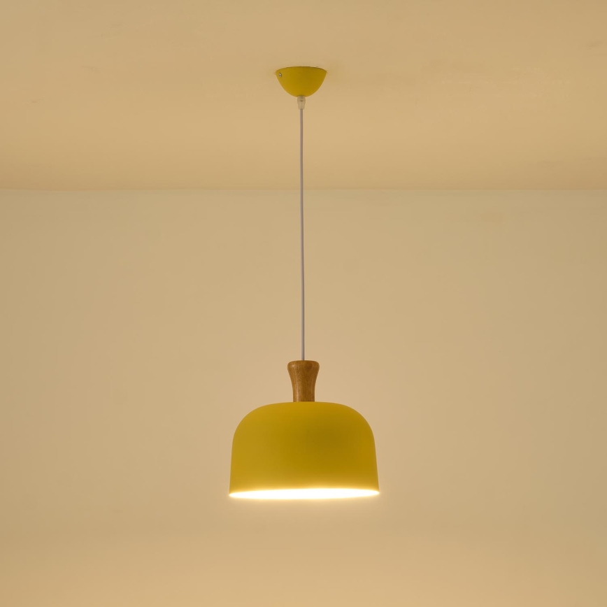 Lustr na lanku 1xE27/15W/230V žlutá