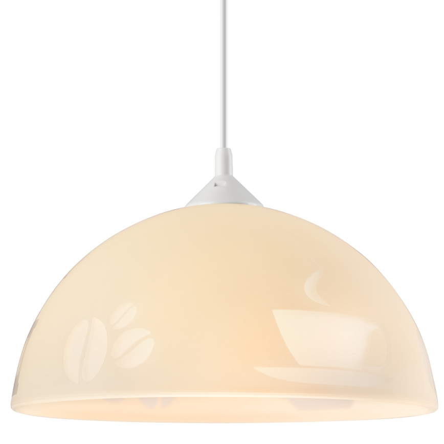 Lustr na lanku 1xE27/60W/230V káva