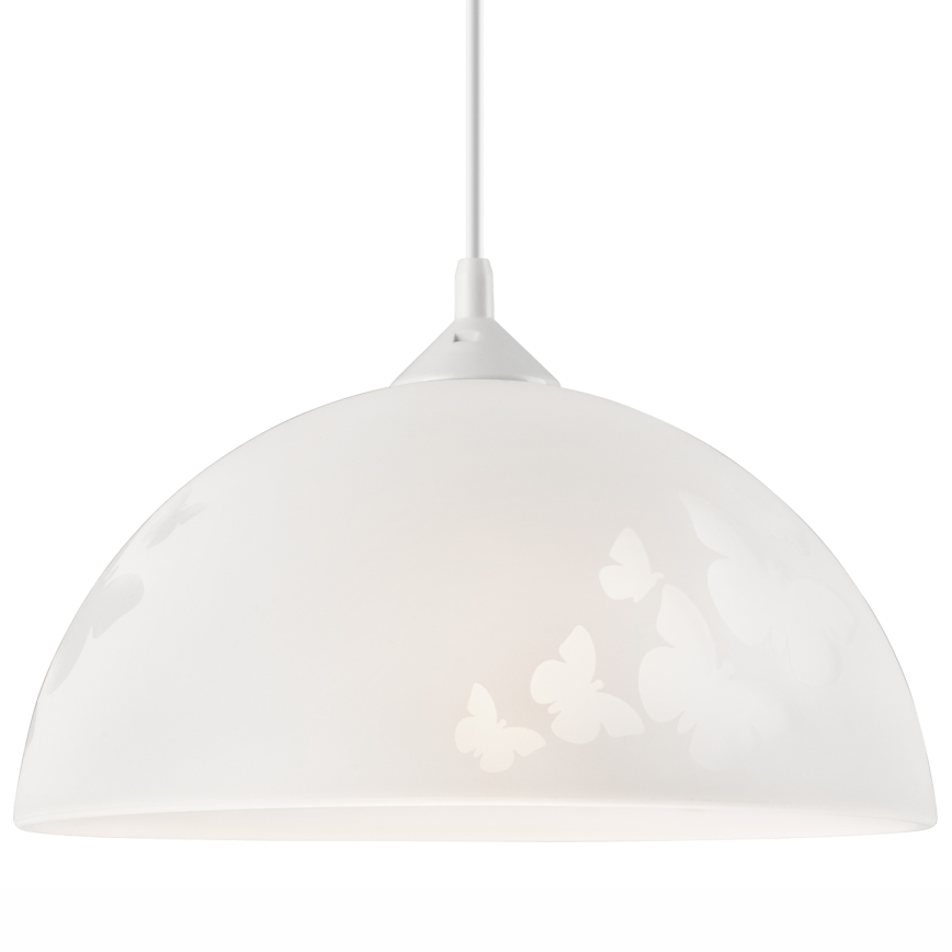 Lustr na lanku 1xE27/60W/230V motýli
