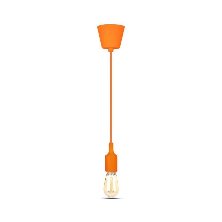 Lustr na lanku 1xE27/60W/230V oranžová