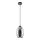 Lustr na lanku 1xE27/60W/230V pr. 16 cm černá