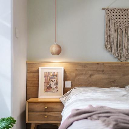 Lustr na lanku 1xGU10/10W/230V pr. 11 cm masiv/jasan