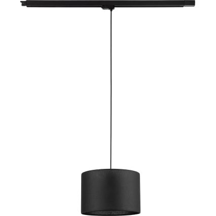 Lustr na lanku do 3-fázového lištového systému TRACER 1xE27/15W/230V pr. 30 cm černá