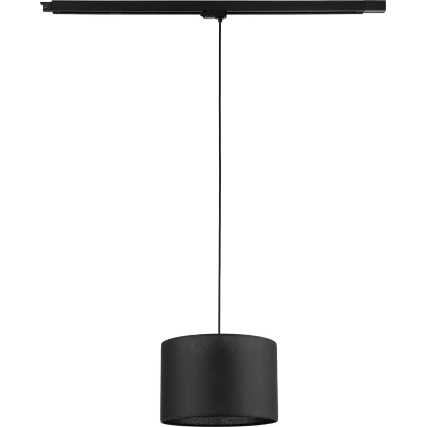 Lustr na lanku do 3-fázového lištového systému TRACER 1xE27/15W/230V pr. 30 cm černá