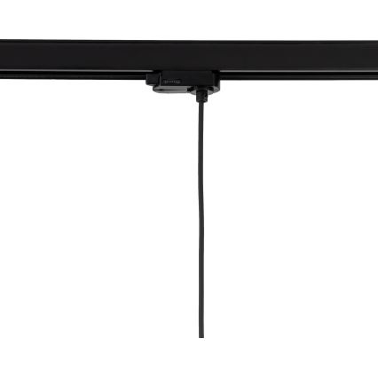 Lustr na lanku do 3-fázového lištového systému TRACER 1xE27/15W/230V pr. 38 cm černá/hnědá
