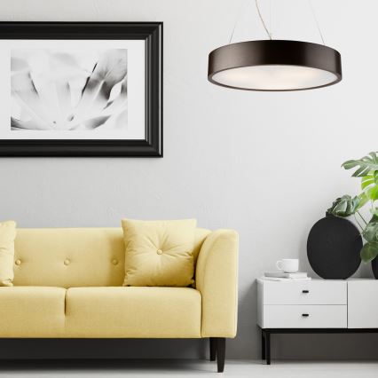 Lustr na lanku 3xE27/60W/230V ø 47 cm borovice