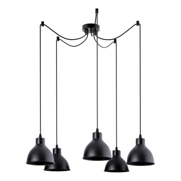 Lustr na lanku 5xE27/60W/230V pavouk