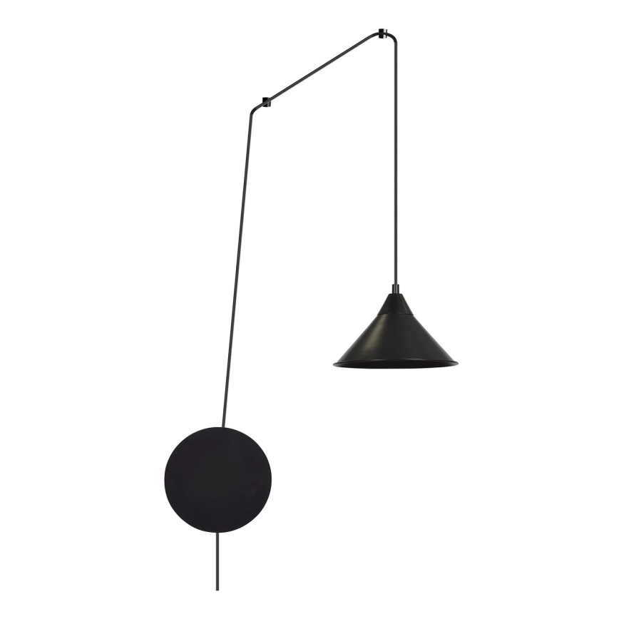 Lustr na lanku ABRAMO 1xE27/15W/230V černá