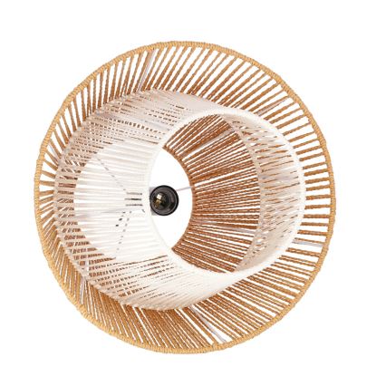 Lustr na lanku AFRICA 1xE27/40W/230V pr. 40 cm hnědá/krémová