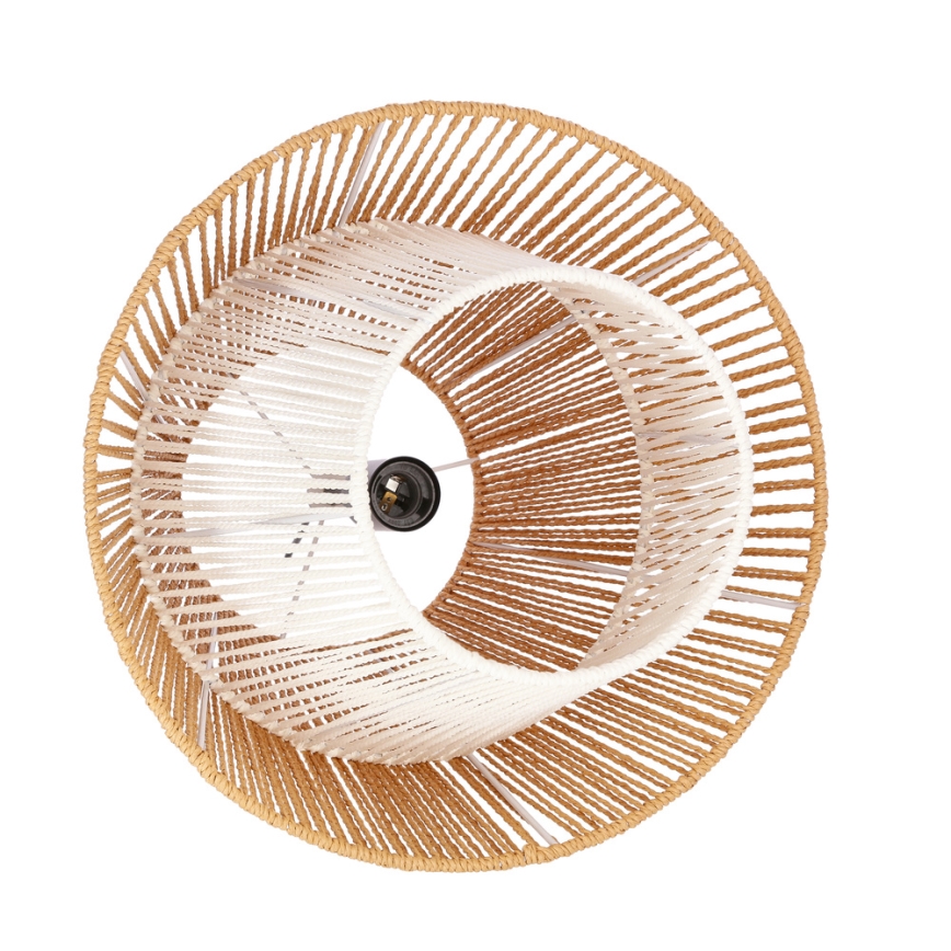 Lustr na lanku AFRICA 1xE27/40W/230V pr. 40 cm hnědá/krémová