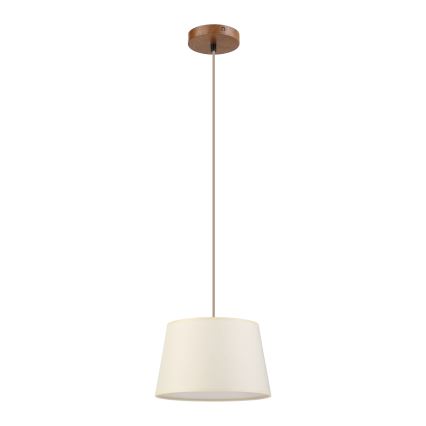 Lustr na lanku AIDA 1xE27/15W/230V pr. 25 cm dub/krémová