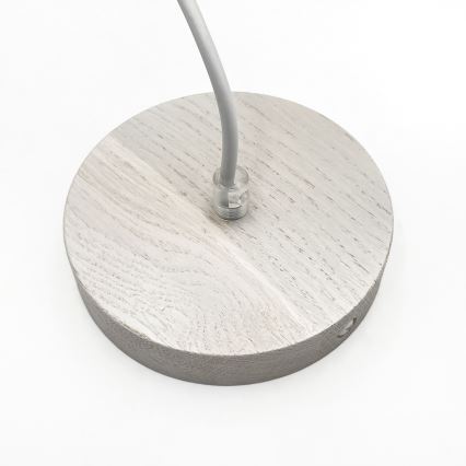 Lustr na lanku AIDA 1xE27/60W/230V pr. 35 cm dub/bílá