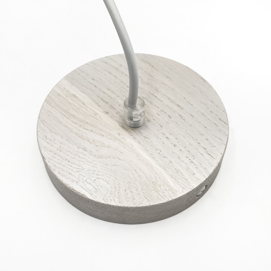 Lustr na lanku AIDA 1xE27/60W/230V pr. 35 cm dub/bílá