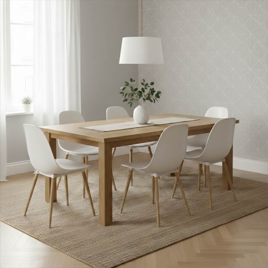 Lustr na lanku AIDA 1xE27/60W/230V pr. 35 cm dub/hnědá/bílá