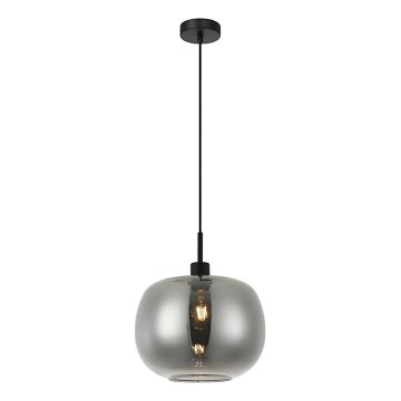Lustr na lanku ALAN 1xE27/40W/230V kouřová černá