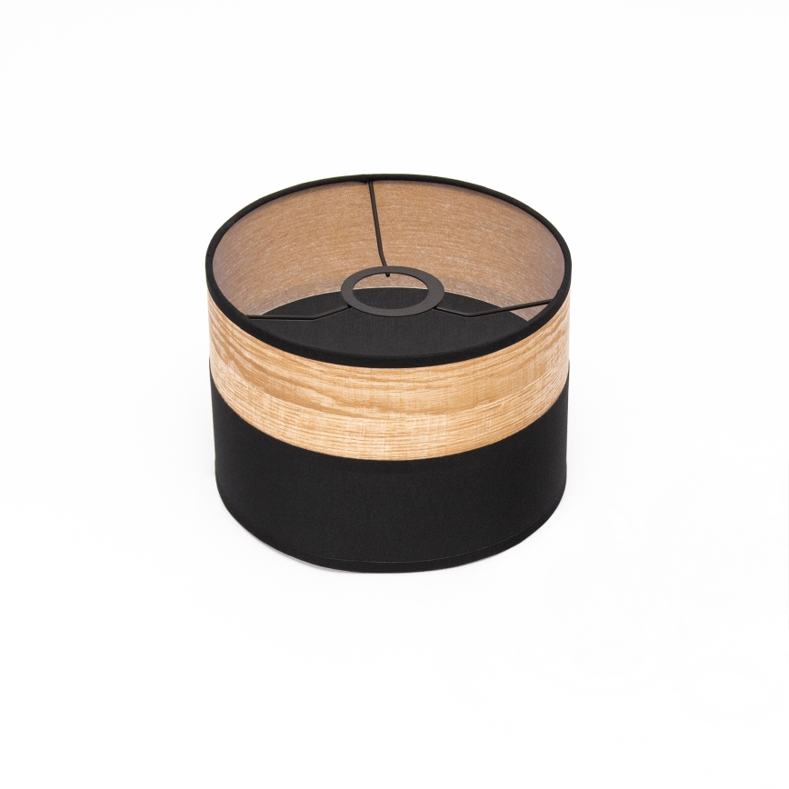 Lustr na lanku ALBA 1xE27/15W/230V pr. 20 cm černá/hnědá