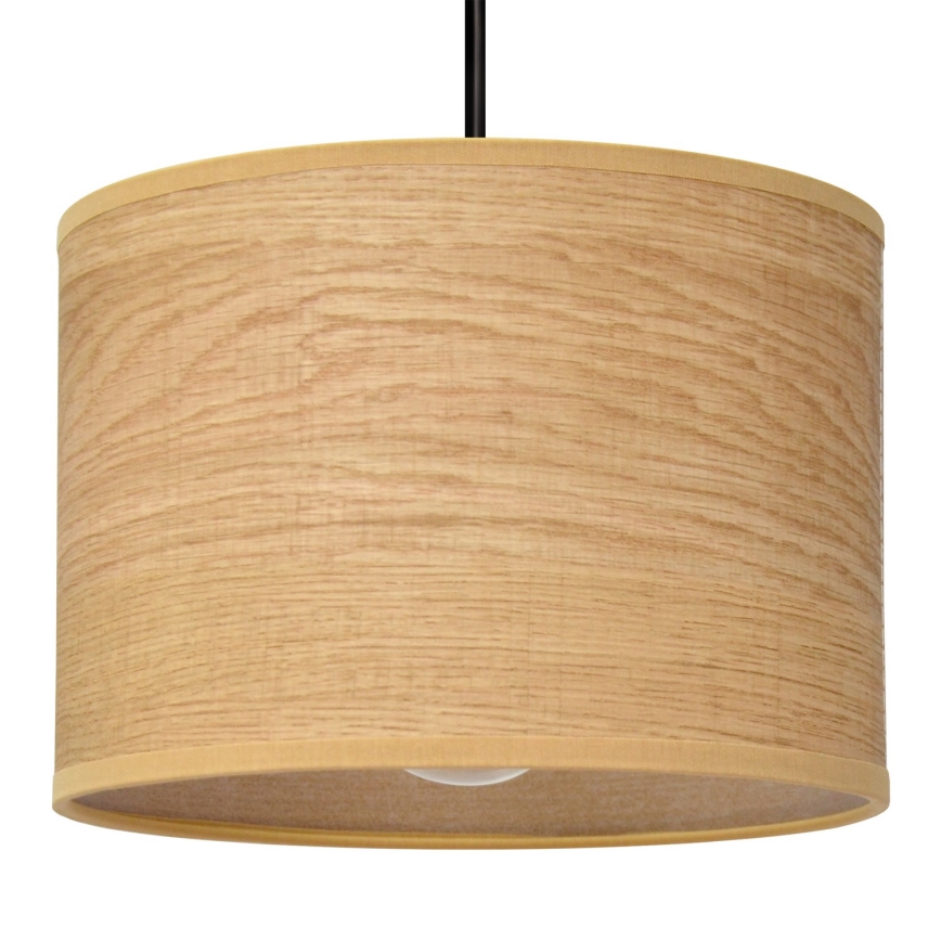 Lustr na lanku ALBA 1xE27/15W/230V pr. 20 cm hnědá/černá