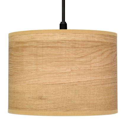 Lustr na lanku ALBA 1xE27/15W/230V pr. 20 cm hnědá/černá