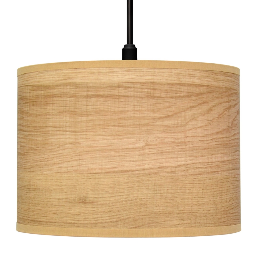 Lustr na lanku ALBA 1xE27/15W/230V pr. 20 cm hnědá/černá