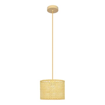 Lustr na lanku ALBA 1xE27/15W/230V pr. 20 cm ratan