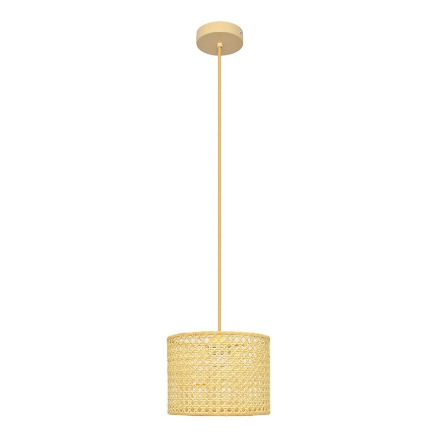 Lustr na lanku ALBA 1xE27/15W/230V pr. 20 cm ratan