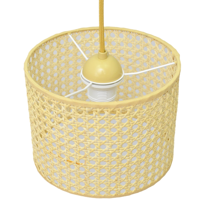 Lustr na lanku ALBA 1xE27/15W/230V pr. 20 cm ratan