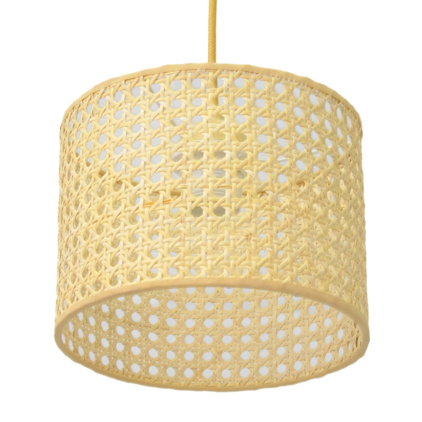 Lustr na lanku ALBA 1xE27/15W/230V pr. 20 cm ratan