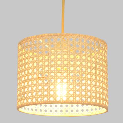 Lustr na lanku ALBA 1xE27/15W/230V pr. 20 cm ratan