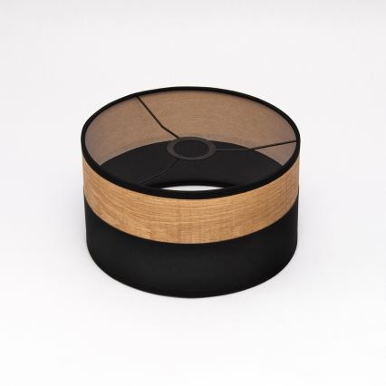 Lustr na lanku ALBA 1xE27/15W/230V pr. 25 cm černá/hnědá