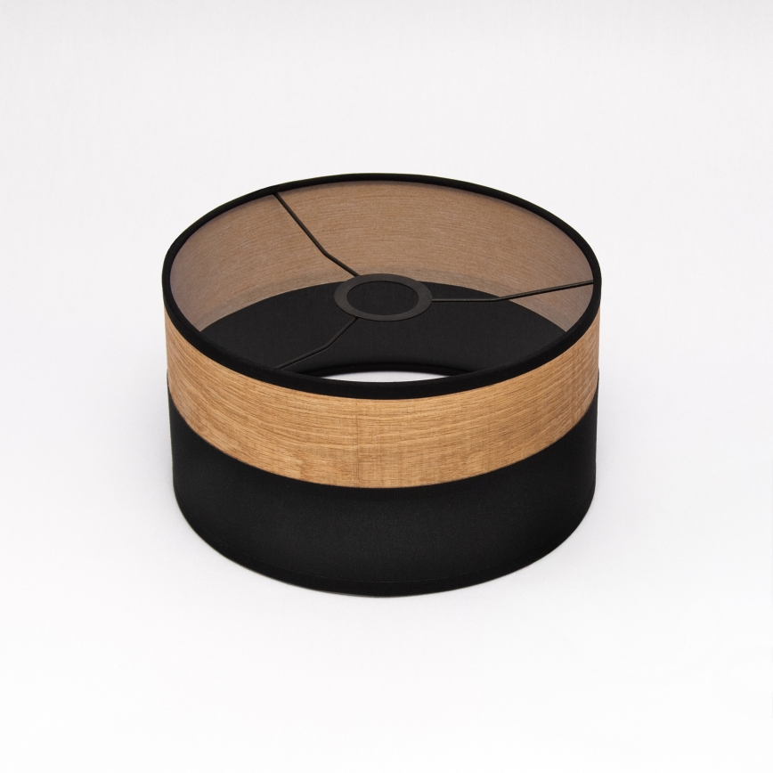 Lustr na lanku ALBA 1xE27/15W/230V pr. 25 cm černá/hnědá