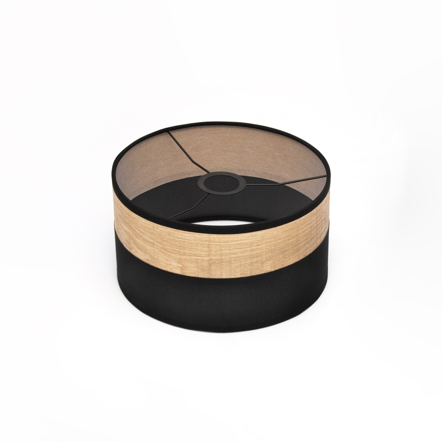 Lustr na lanku ALBA 1xE27/15W/230V pr. 25 cm černá/hnědá