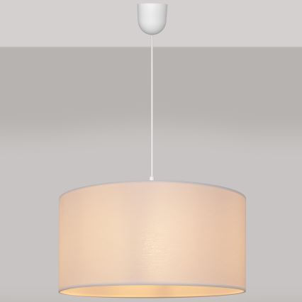 Lustr na lanku ALBA 1xE27/15W/230V pr. 40 cm bílá