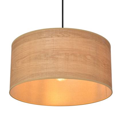 Lustr na lanku ALBA 1xE27/15W/230V pr. 40 cm hnědá/černá