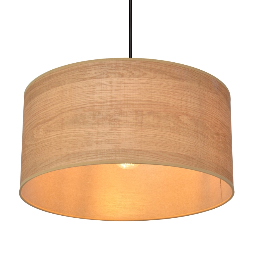 Lustr na lanku ALBA 1xE27/15W/230V pr. 40 cm hnědá/černá