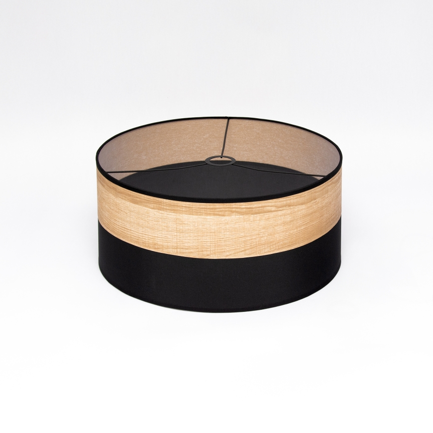 Lustr na lanku ALBA 1xE27/15W/230V pr. 45 cm černá/hnědá