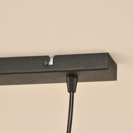Lustr na lanku ALBA 2xE27/15W/230V šedá