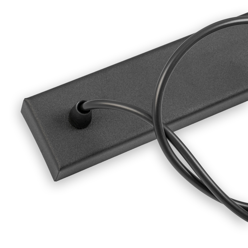 Lustr na lanku ALBA 3xE27/15W/230V černá/hnědá