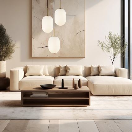 Lustr na lanku ALIAS 3xE14/40W/230V zlatá