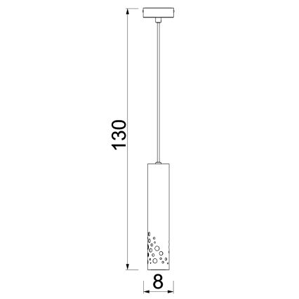 Lustr na lanku ALTRO 1xGU10/8W/230V béžová