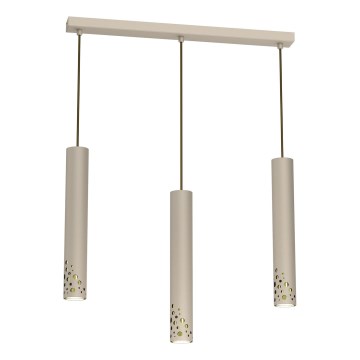 Lustr na lanku ALTRO 3xGU10/8W/230V béžová