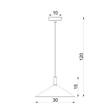 Lustr na lanku ANEGA 1xGX53/15W/230V pr. 30 cm hnědá