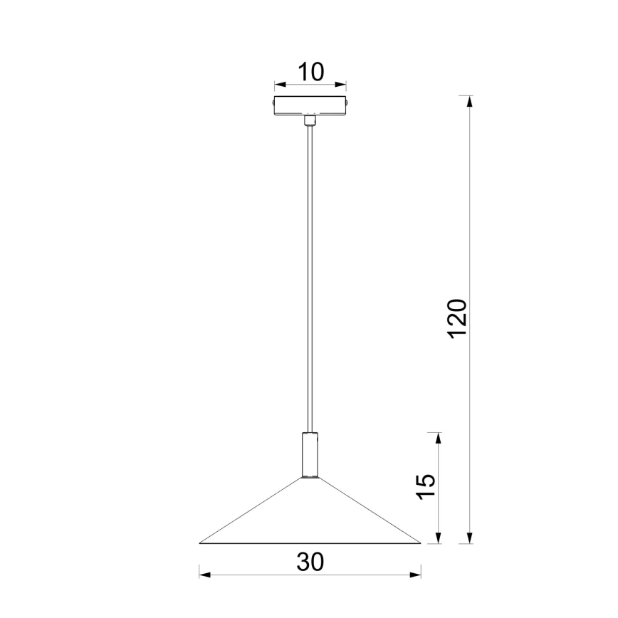 Lustr na lanku ANEGA 1xGX53/15W/230V pr. 30 cm krémová
