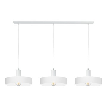 Lustr na lanku ARCANE 3xE27/60W/230V bílá