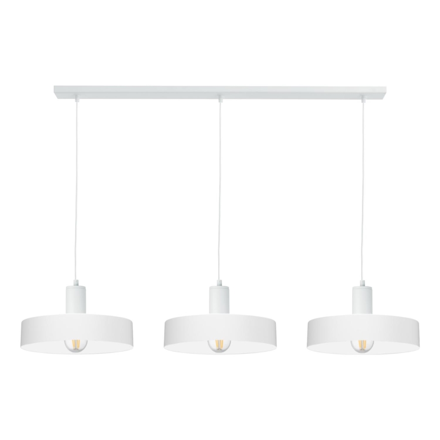 Lustr na lanku ARCANE 3xE27/60W/230V bílá