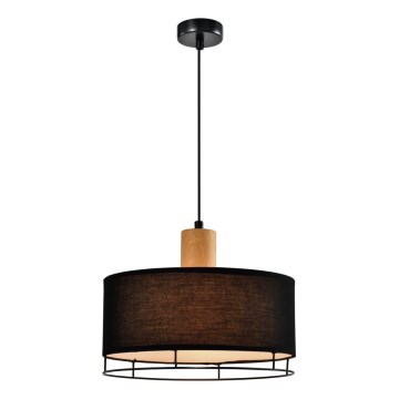 Lustr na lanku ARDI 1xE27/40W/230V černá/hnědá