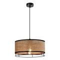 Lustr na lanku ARDI 1xE27/40W/230V hnědá/černá